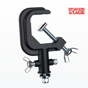 Compact Aluminium Lighting Clamp for Event Pipe Mounting, DJ Setups & Stage Productions