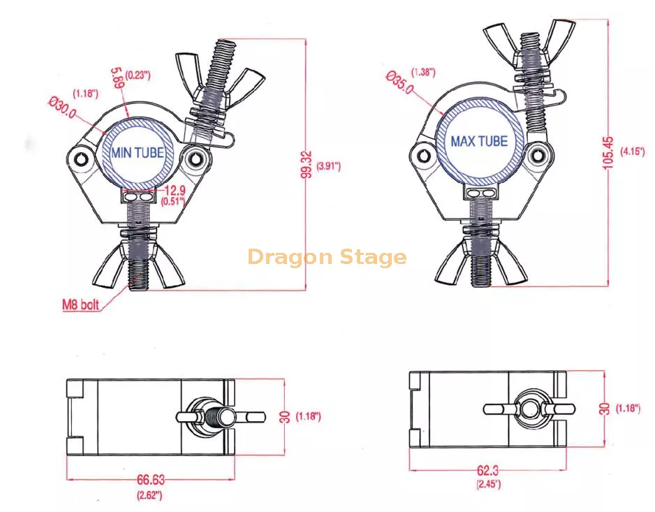 Aluminium Eagle Claw Lighting Clamp6.webp