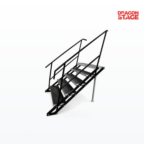 Aluminum Quick Setup Stage Stair with Handrail for Portable Event & Stage Access Steps