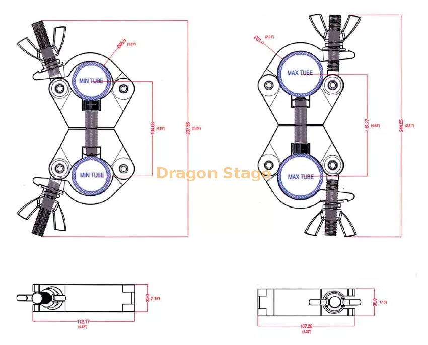 Heavy Duty Aluminum Stage Light Clamp3.webp