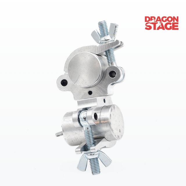 6061 Aluminium Dual Swivel O-Clamp for Theatre Lighting, Concert Rigs & Mobile DJ Setups