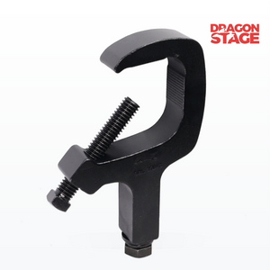 Black Aluminium C-Clamp for Stage Lighting, Concert Truss & Event Fixture Mounting