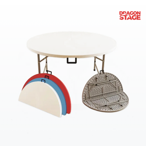 Plastic Round Folding Dining Table for Weddings, Parties and Events