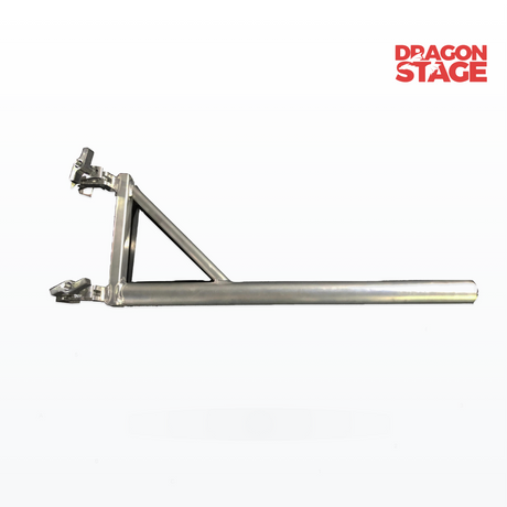 0.6m Aluminum Boom Arm with Double Pipe Clamp, Portable Custom Light Stand for Mobile Event Stage Light Support