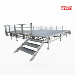 Aluminum Modular Brace Stage Railings / Baluster/ Handrails 1m high for Festival Stage