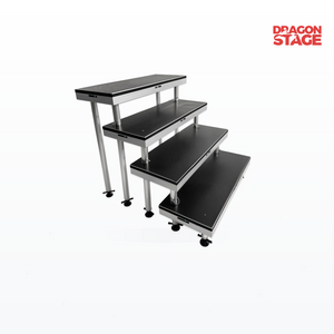 Aluminum Quick Stage Stairs 2–6 Steps for 0.4–1.0m High Portable Event Stage