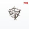 Aluminum Spigot 6 Ways Corner Truss Cube Connector 520x520mm for for Event Production System