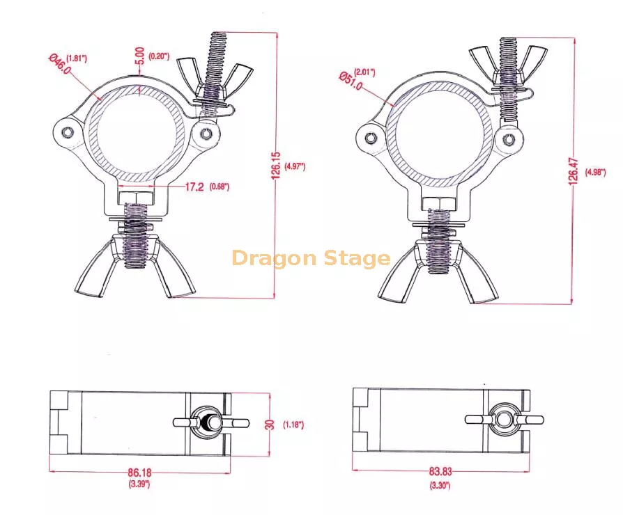 100kg Slim Aluminum O Clamp5.webp