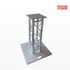 1m Compact Aluminum DJ Truss Totem Stand with 500mm Base & 300mm Top Plate – Silver or Black
