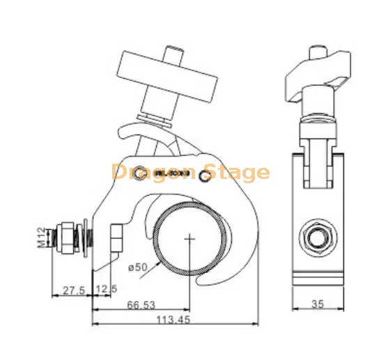 Lightweight Aluminium Truss Clamp for Wedding Lighting6.webp