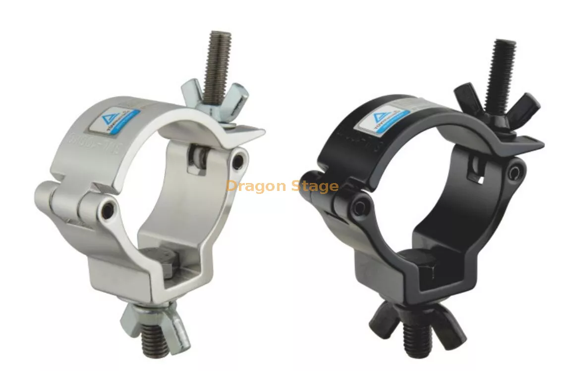 Black Aluminium Truss Clamp for Mobile DJ Rigs2.webp