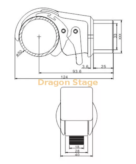 Aluminium Claw Clamp for 50mm Truss6.webp