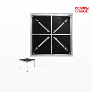 4x4ft Portable Quick Stage Platform Modular Quick Locking Stage System for Events, DJ & Performance