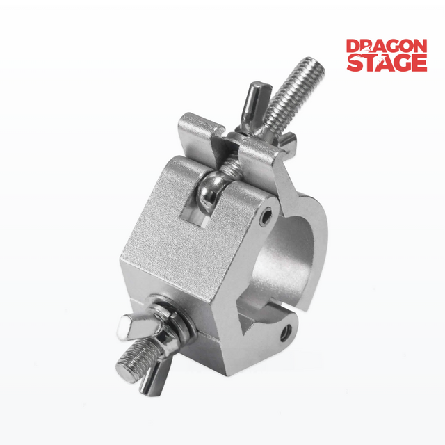 400kg Aluminum Stage Lighting Clamp for 38–52mm Round Tubes and Event Truss Mounting