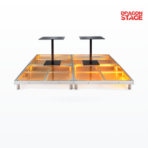 8x8ft Acrylic Glass Speech Stage Package – 0.3m High Transparent Presentation Platform