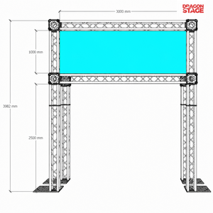 Modular Aluminum Box Truss System for Trail Running Events Start & Finish Line Archway Outdoor Sports Event Truss Structure
