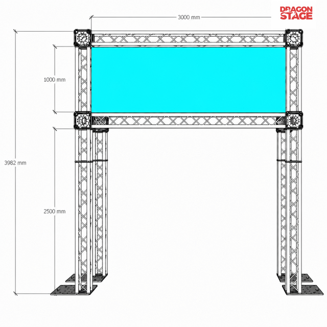 Modular Aluminum Box Truss System for Trail Running Events Start & Finish Line Archway Outdoor Sports Event Truss Structure