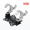 Folding Dual-Clamp Mount for Moving Head Lights, Touring Shows & Fast Stage Changeovers