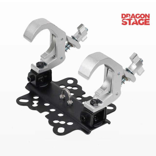 Folding Dual-Clamp Mount for Moving Head Lights, Touring Shows & Fast Stage Changeovers