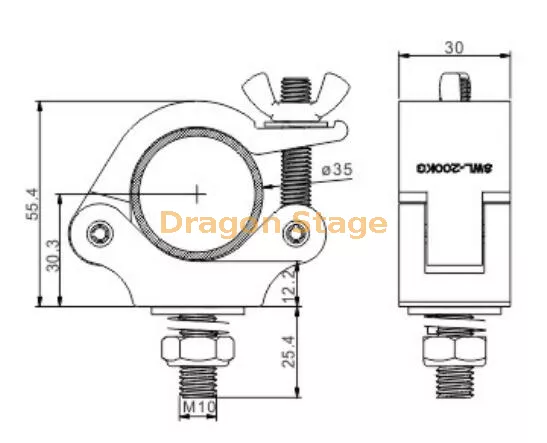6061 Aluminium Half Coupler for Concert Lighting4.webp