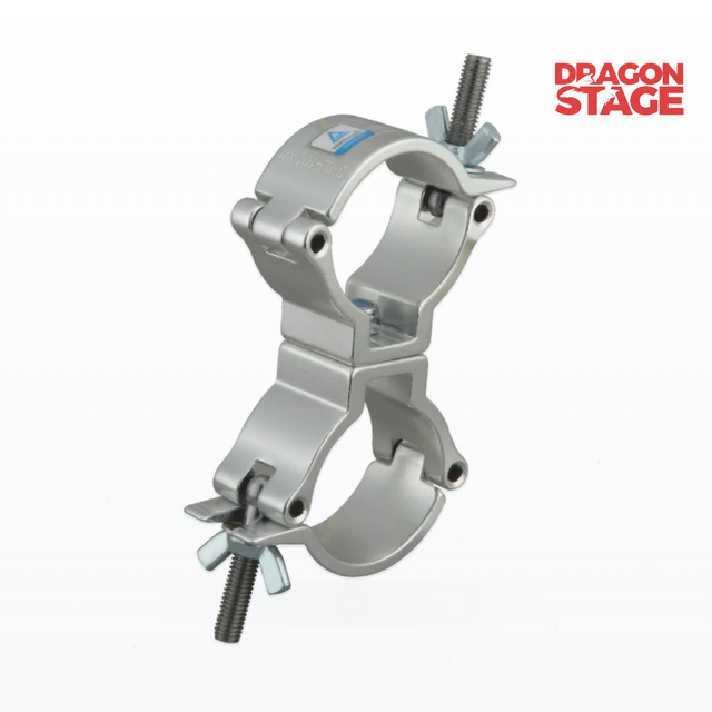 Dual-JR Swivel Truss Clamp for Moving-Head Fixtures, DJ Lighting & Event Rigging