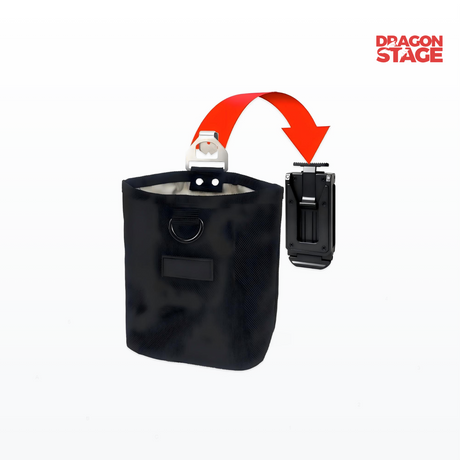 Portable Tool Pouch with Belt Clip for Event Setup and Maintenance Work