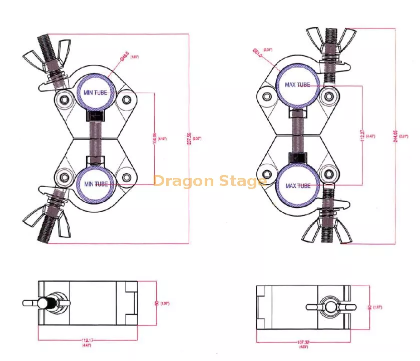 Concert & Event Lighting 1000kg Aluminum Truss Clamp4.webp