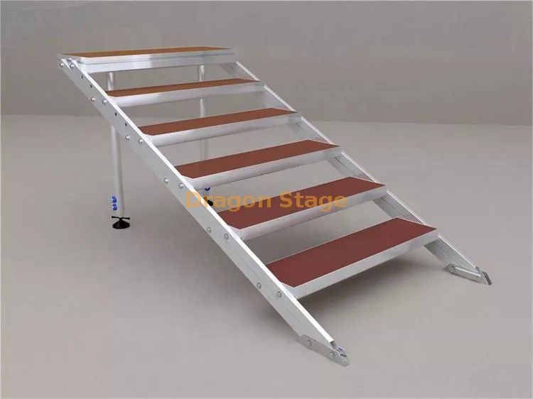 Aluminum Adjustable Portable Stage Stairs5.webp