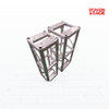 Heavy Duty 300mm Aluminum Plate-Ended Bolt Box Truss 3mm Wall – 0.5–2.5m Custom Length
