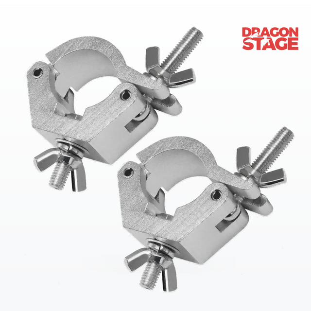 400kg Aluminum Stage Lighting Clamp for 38–52mm Round Tubes and Event Truss Mounting