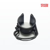 Black Plastic Truss Cable Management Clip with Rubber Ring for 50mm Tubes