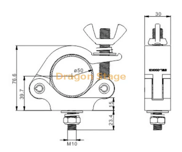 Compact 6061 Aluminium Truss Clamp5.webp