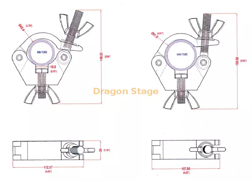 400kg Aluminum Stage Lighting Clamp6.webp