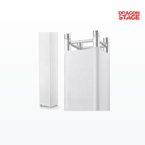 Premium 280GSM Fire-Retardant White / Black Lycra Truss Cover for 290x290mm Square Truss