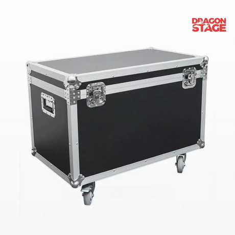 1.2×0.7×0.6m Heavy‑Duty Lockable Aluminum Flight Case with Wheels & Handles for Stage Gear Transportation