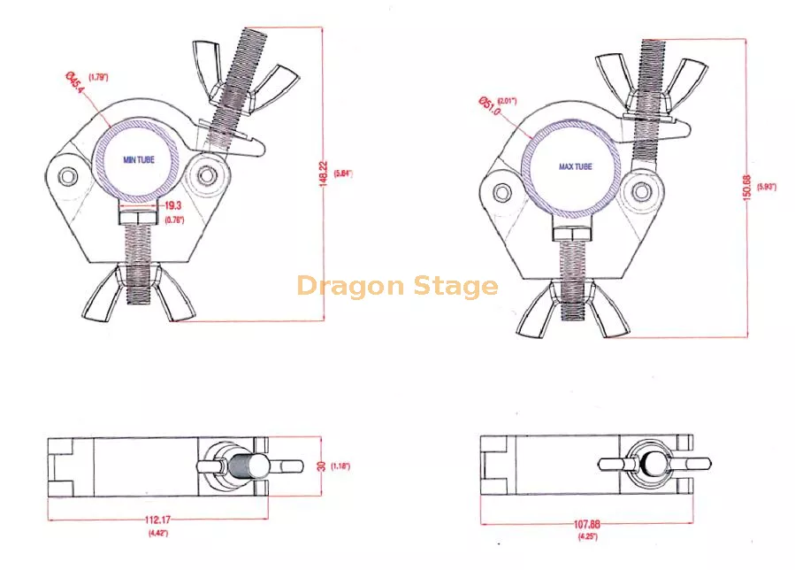 Aluminium Half Coupler Clamp3.webp