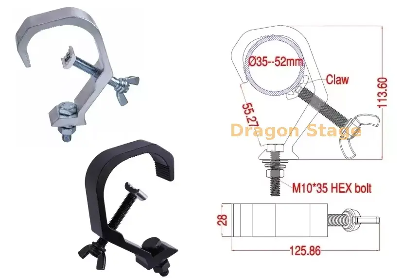 100kg Aluminum Stage Light C Clamp4.webp