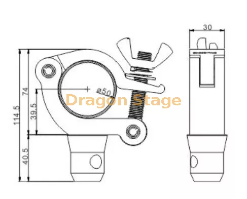 30mm Slim Half-Cone Truss Coupler5.webp