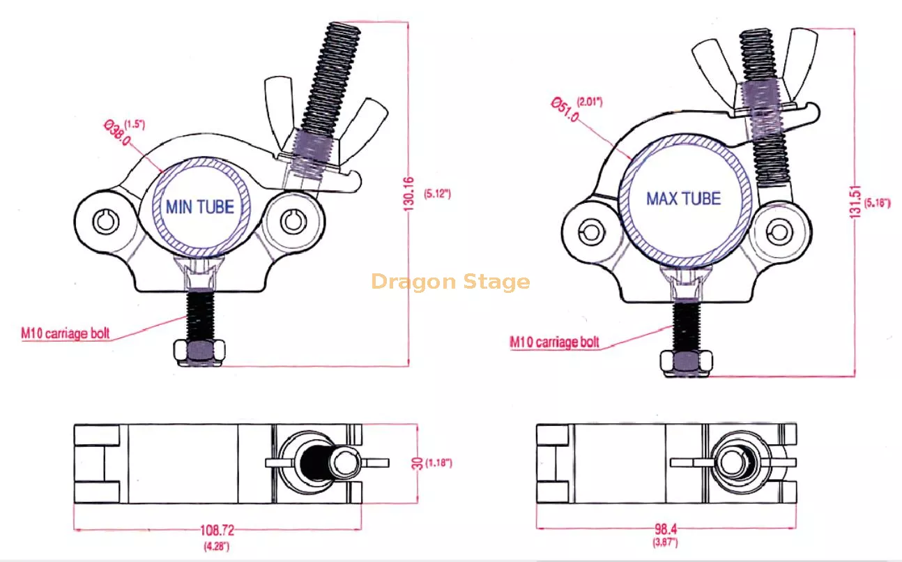 150kg Aluminium PAR Light Clamp5.webp